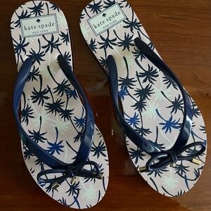 Kate Spade New York Nova French Navy Palm Tree Sandal